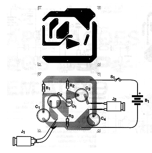 Figura 2 – Placa de circuito impresso para a montagem
Figura 2 – Placa de circuito impresso para a montagem