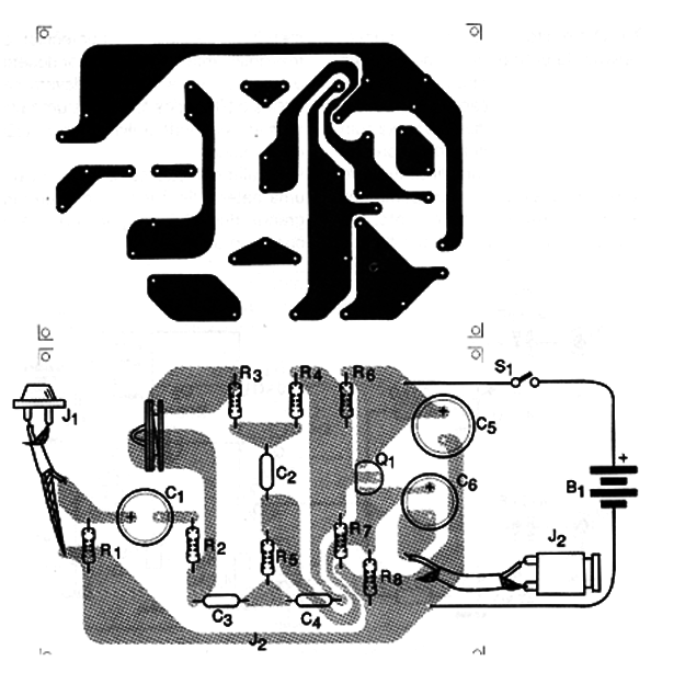Figura 2 – Placa de circuito impresso para a montagem
Figura 2 – Placa de circuito impresso para a montagem