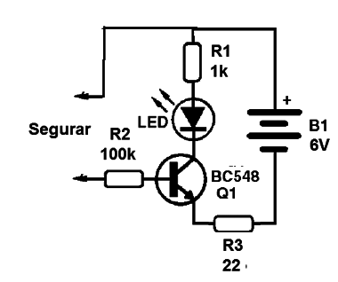     Figura 1 – Circuito do sensor de toque
