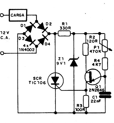 Figura 1 – Circuito do dimmer
Figura 1 – Circuito do dimmer