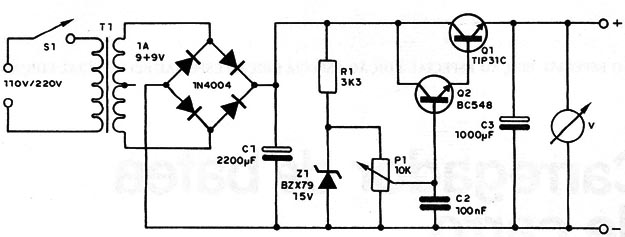 Figura 1 – Circuito da fonte
Figura 1 – Circuito da fonte