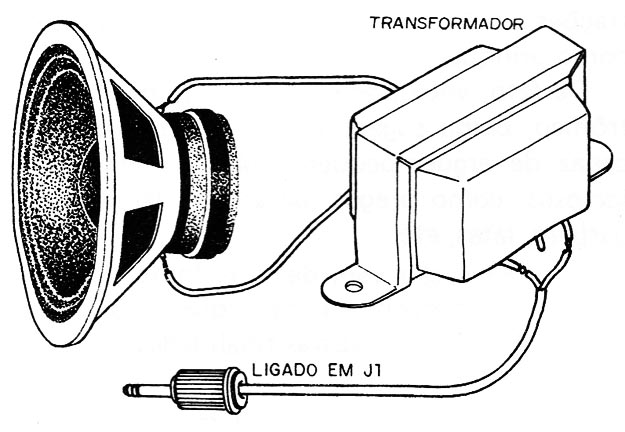 Figura 4 – Alto-falante como microfone
Figura 4 – Alto-falante como microfone