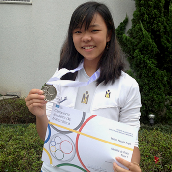 Medalhista na OBM 2012, Miriam Harumi Koga participa da XVI Semana Olímpica
Medalhista na OBM 2012, Miriam Harumi Koga participa da XVI Semana Olímpica
