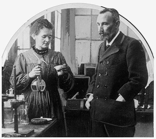 Pierre Curie e Madame Curie

