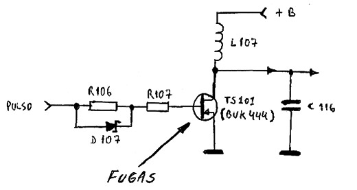 Diagrama do setor com defeito feito pelo autor.
Diagrama do setor com defeito feito pelo autor.