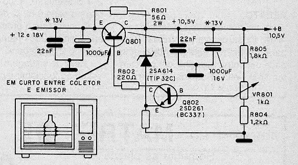 Diagrama do setor com defeito feito pelo autor.
Diagrama do setor com defeito feito pelo autor.