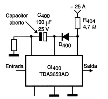 Diagrama do setor com defeito feito pelo autor. Diagrama do setor com defeito feito pelo autor.