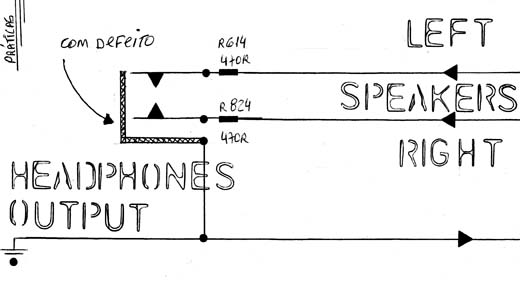 Diagrama do setor com defeito feito pelo autor. Diagrama do setor com defeito feito pelo autor.