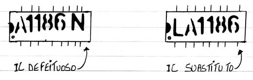 Diagrama do setor com defeito feito pelo autor. Diagrama do setor com defeito feito pelo autor.
