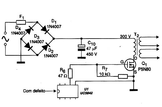 Diagrama do setor do aparelho desenhado pelo autor. Diagrama do setor do aparelho desenhado pelo autor.
