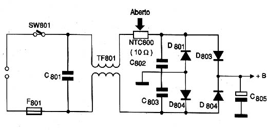 Diagrama do setor do aparelho desenhado pelo autor.
Diagrama do setor do aparelho desenhado pelo autor.