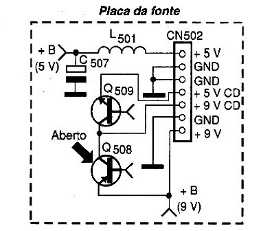 Diagrama do setor do aparelho fornecido pelo autor.
Diagrama do setor do aparelho fornecido pelo autor.