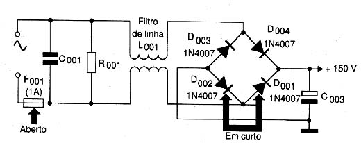 Diagrama do setor do aparelho fornecido pelo autor.
