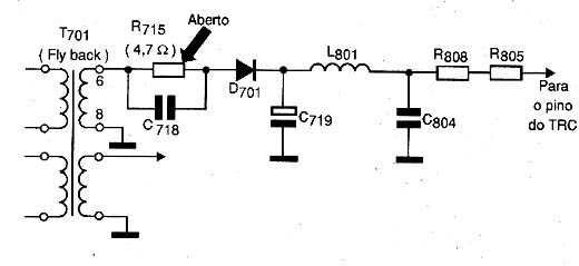 Diagrama do setor do aparelho fornecido pelo autor.
