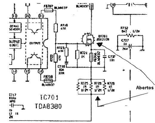 Diagrama do setor do aparelho fornecido pelo autor.
