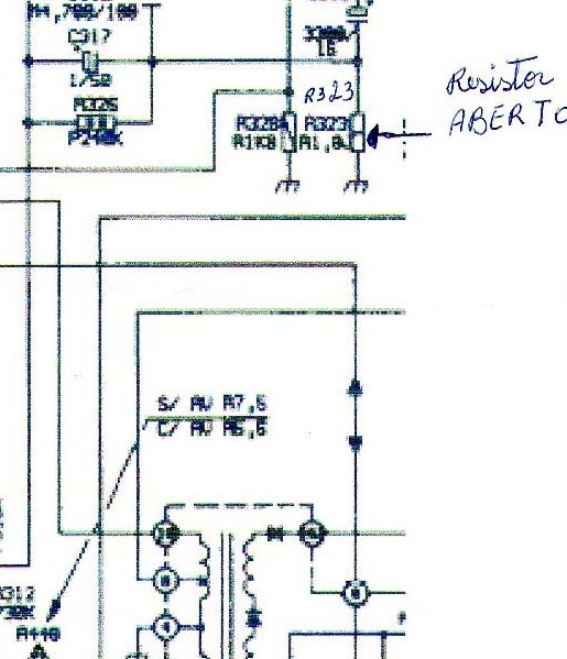 Diagrama do setor do aparelho fornecido pelo autor.
