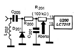 Diagrama do setor do aparelho fornecido pelo autor.
