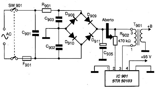 Diagrama do setor do aparelho fornecido pelo autor.
Diagrama do setor do aparelho fornecido pelo autor.
