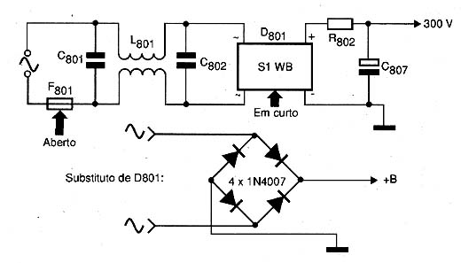 Diagrama do setor do aparelho fornecido pelo autor.
Diagrama do setor do aparelho fornecido pelo autor.