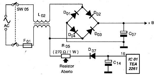 Diagrama do setor do aparelho fornecido pelo autor.
Diagrama do setor do aparelho fornecido pelo autor.