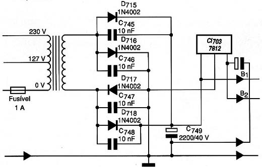 Diagrama do setor do aparelho fornecido pelo autor.
Diagrama do setor do aparelho fornecido pelo autor.