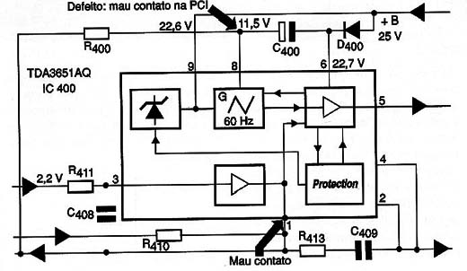 Diagrama do setor do aparelho fornecido pelo autor.
Diagrama do setor do aparelho fornecido pelo autor.