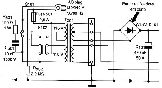 Diagrama do setor do aparelho fornecido pelo autor.
Diagrama do setor do aparelho fornecido pelo autor.