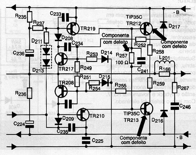 Diagrama do setor do aparelho fornecido pelo autor.
