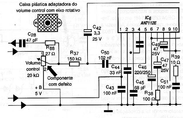 Diagrama do setor do aparelho fornecido pelo autor.
Diagrama do setor do aparelho fornecido pelo autor.