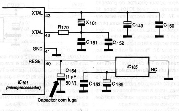 Diagrama do setor do aparelho fornecido pelo autor.
