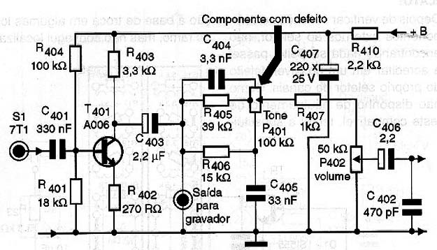 Diagrama do setor do aparelho fornecido pelo autor.
Diagrama do setor do aparelho fornecido pelo autor.