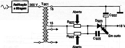 Diagrama do setor do aparelho fornecido pelo autor.
