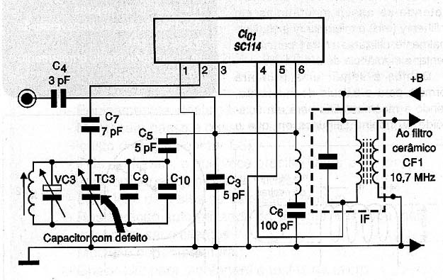 Diagrama do setor do aparelho fornecido pelo autor.
Diagrama do setor do aparelho fornecido pelo autor.
