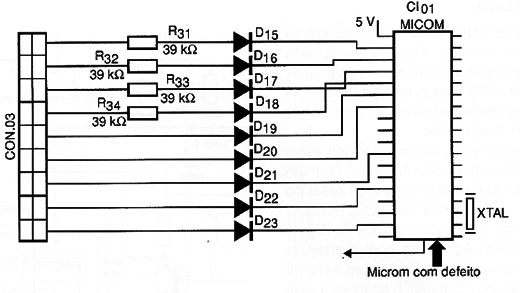 Diagrama do setor do aparelho fornecido pelo autor.
Diagrama do setor do aparelho fornecido pelo autor.