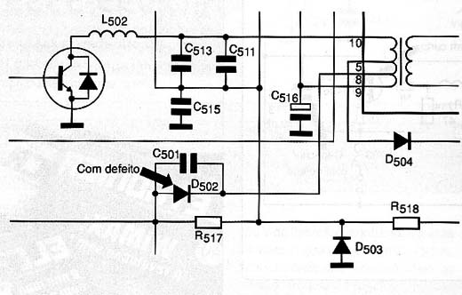 Diagrama do setor do aparelho fornecido pelo autor.
Diagrama do setor do aparelho fornecido pelo autor.
