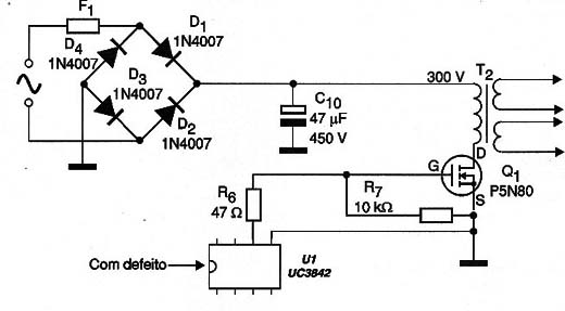 Diagrama do setor do aparelho fornecido pelo autor.
Diagrama do setor do aparelho fornecido pelo autor.