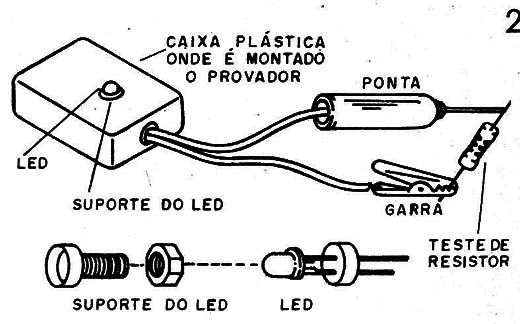 Figura 2 – Testando resistores
Figura 2 – Testando resistores