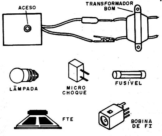  Figura 4 – Teste de continuidade de componentes
