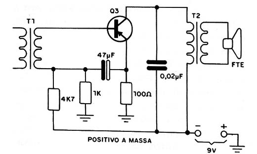 Figura 3 – Etapa com positivo à massa
Figura 3 – Etapa com positivo à massa