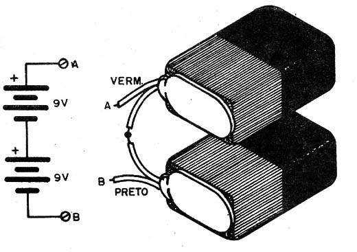    Figura 4 – Ligação das baterias
