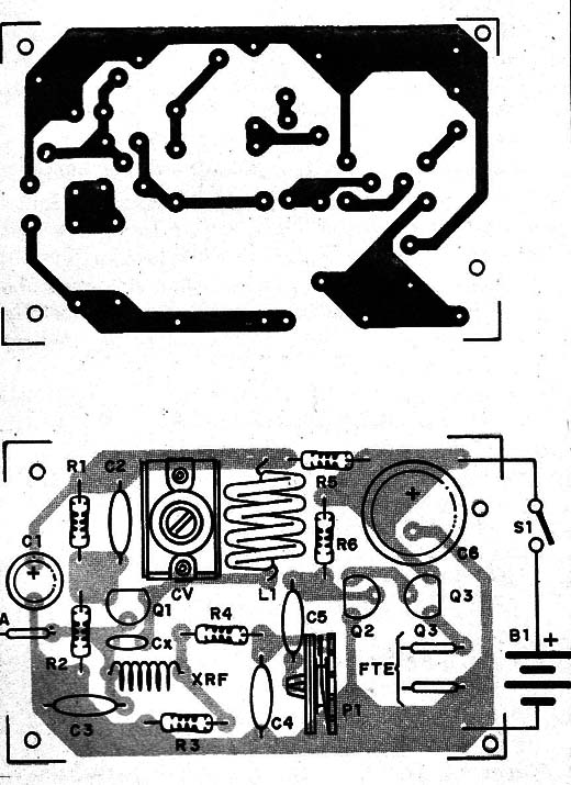 Figura 4 – Placa de circuito impresso para a montagem
Figura 4 – Placa de circuito impresso para a montagem