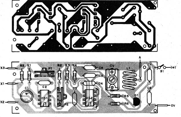 Figura 3 – Placa de circuito impresso para a montagem
Figura 3 – Placa de circuito impresso para a montagem
