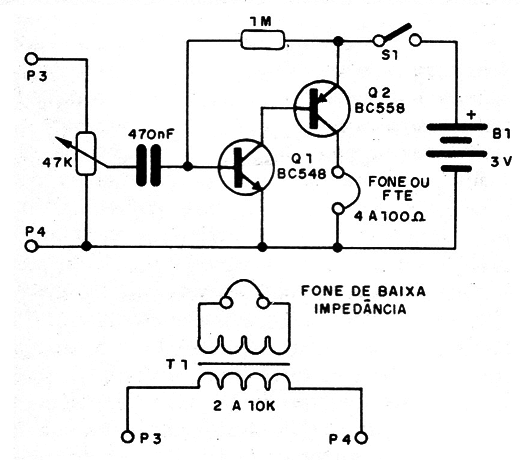 Figura 6 – Amplificador simples de bolso
