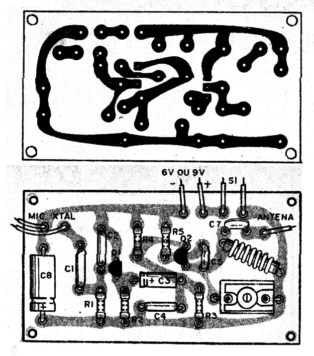 Figura 4 – Placa de circuito impresso para a montagem
Figura 4 – Placa de circuito impresso para a montagem