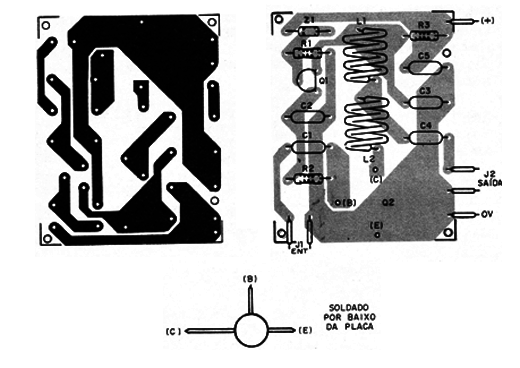 Figura 2 – Placa de circuito impresso para a montagem
Figura 2 – Placa de circuito impresso para a montagem