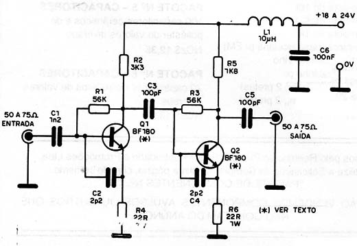 Figura 2 – Diagrama do amplificador
