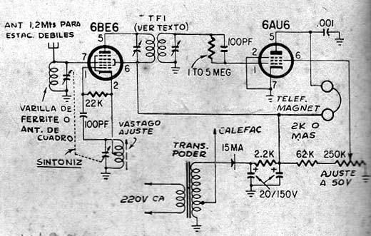 Receptor Super-Heteródino de Duas Válvulas Receptor Super-Heteródino de Duas Válvulas