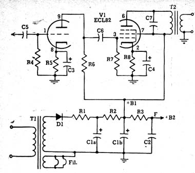 Diagrama completo do amplificador.