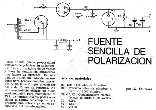 Fonte de Polarização Fonte de Polarização