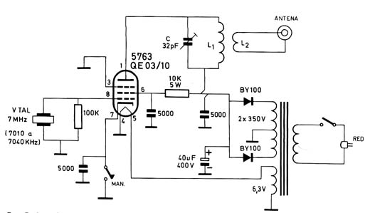  Transmissor de 13 W Para 7 MHz
